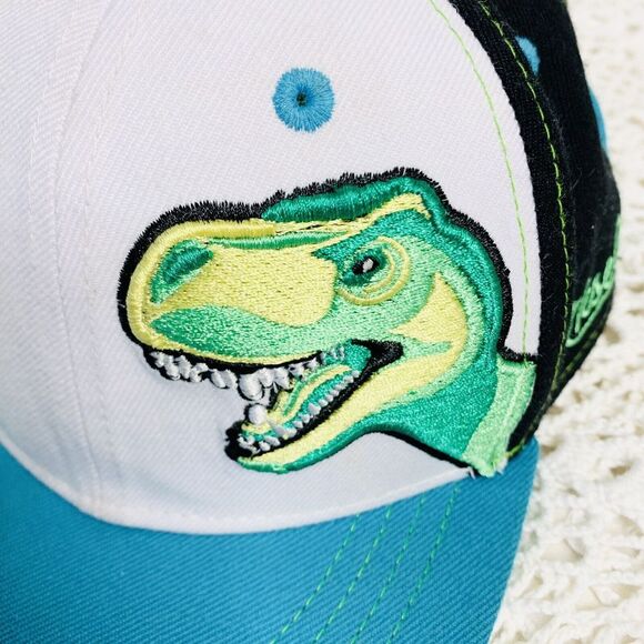 Aksels T Rex Dinosaur Snapback Embroidery Cap Flatbill Adjustable Hat - Picture 2 of 8